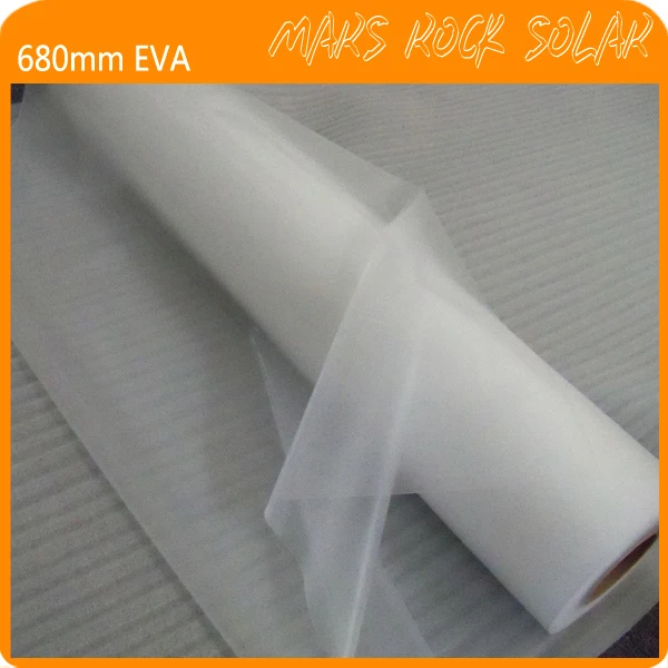 

50 Meters/Lot Wholesale Solar EVA Film, 680mm Width 0.5mm Thickness, EVA Film for PV Solar Modules Encapsulating, 680mm EVA Film