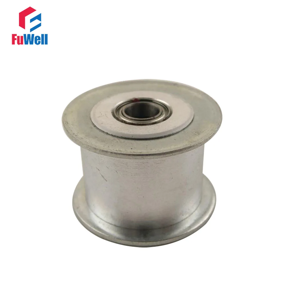 

2pcs HTD5M 20T Timing Idler Pulley 16/21/27mm Belt Width Bearing Gear Wheel Without Teeth 5/6/7/8/10/12/15mm Bore Idle Pulley