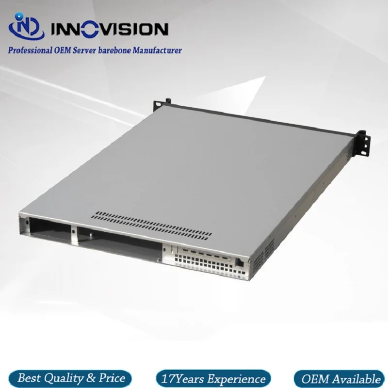 Hotsale 1U ATX rackmount chassis RX1650 with Stylish Aluminum front-panel server case for storage/cloud computer