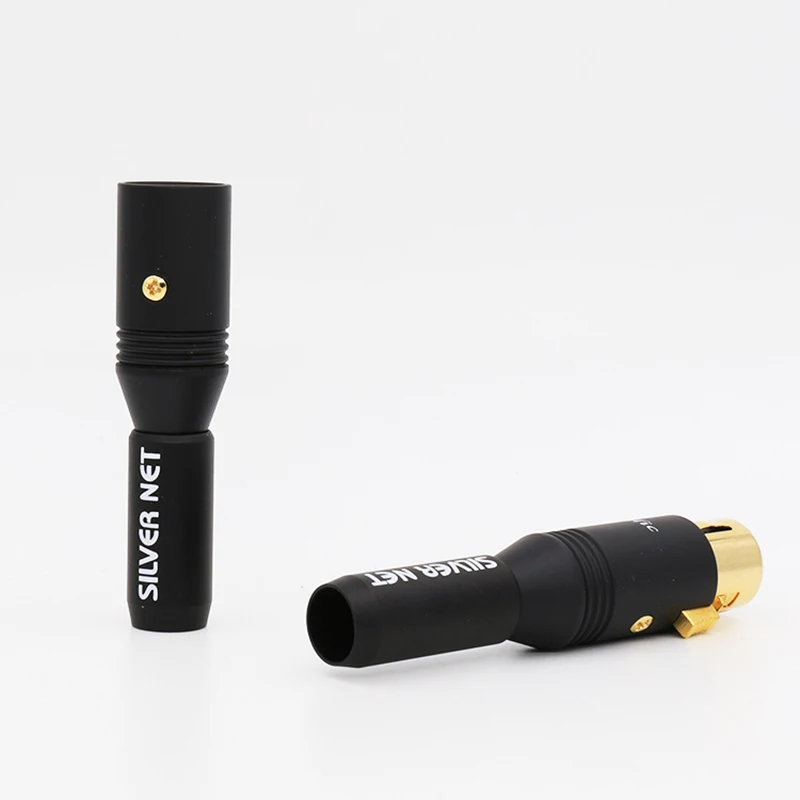 HiFi 24K pozłacane wtyk XLR męskie złącze żeńskie DIY Adapter przewodu Audio