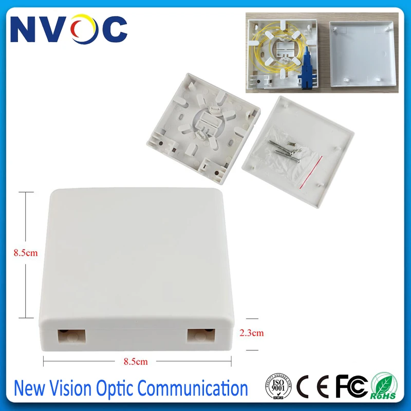 10Pcs 86 Information Patch Panel 86 Desktop Box,Empty Socket Panel-B Type,FTTH Customer Terminal(Plastic Shell)