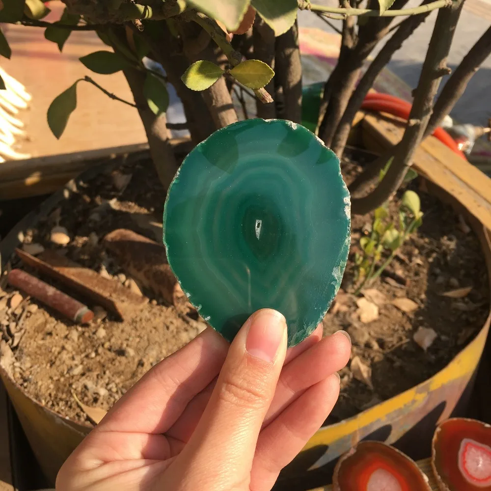 Beautiful natural green agate gasket