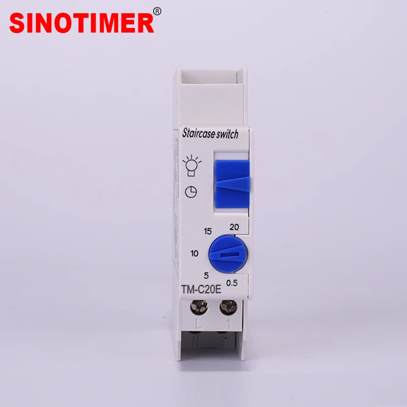 7 Minutes 20 Minutes 230VAC DIN Rail Staircase Time Switch for Staircase Lighting Controls