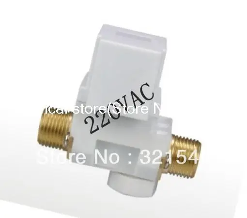 

1/2"BSPP Brass Plastic Solar Solenoid Valve 12VDC 24VDC 220VAC Normally Closed with Non-Return Function Washer Heater Shower