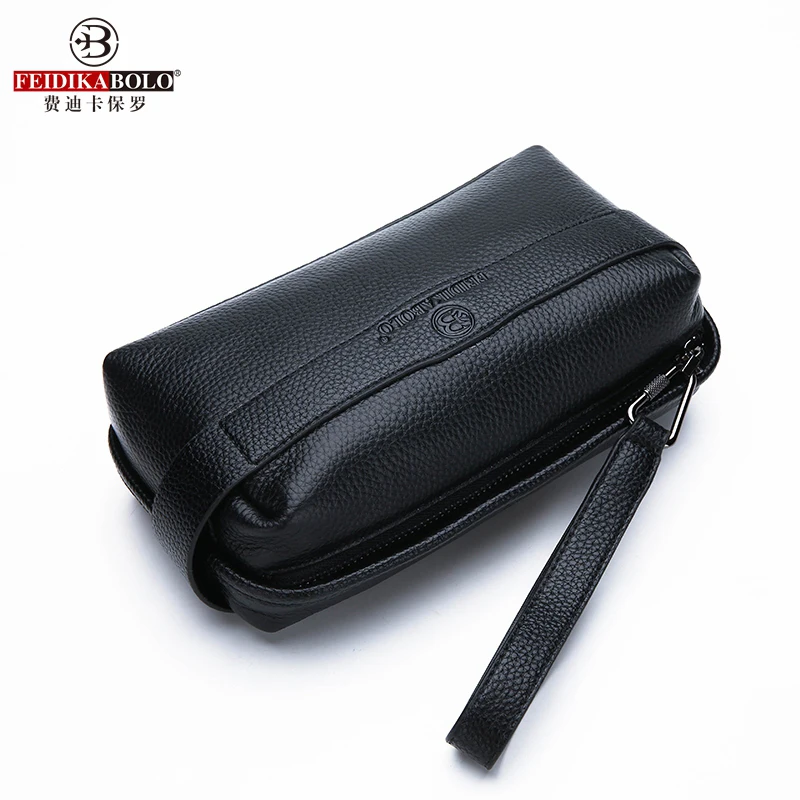 Pochette da uomo in vera pelle FEIDIKABOLO portafogli uomo vendita calda nuova personalità della moda borsa per cellulare di grande capacità
