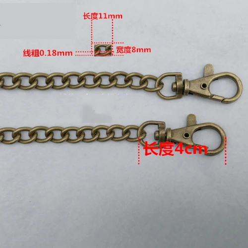 cheap metal strap for handbag and women purse DIY bag strap accessories with clasp 3pcs/lot