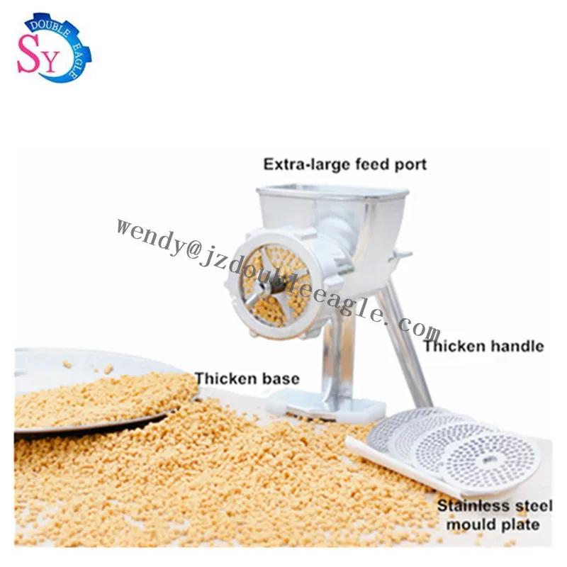 

Small manual fish shrimp poultry bird chicken dog feed pellet making machine mini hand animal food extruder processing machinery