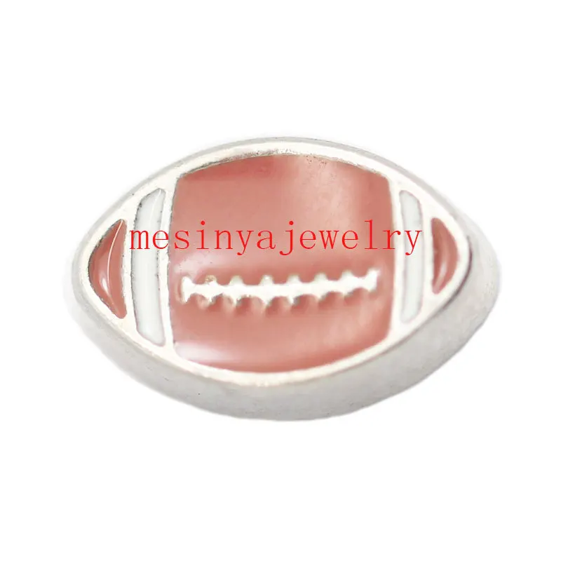 10pcs America Football Soccer Sport Physical Exercise Custom Floating Charms for Glass Locket