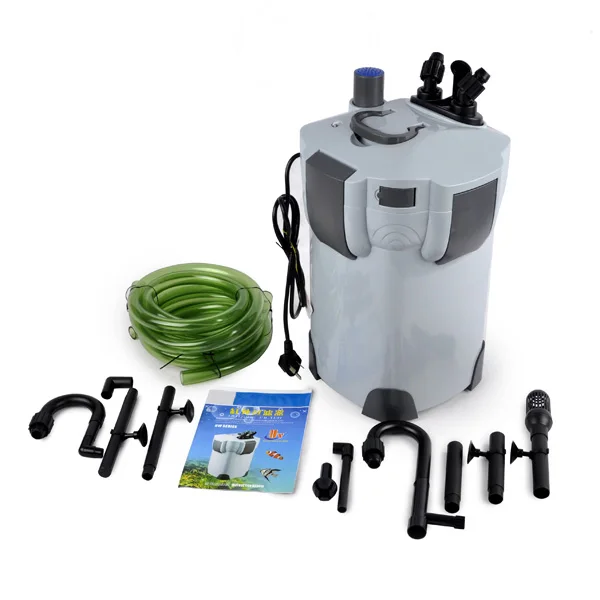 SUNSUN Aquarium External Filter HW-401A/402A/403A/404A/B Fish Tank Filter with UV Light 4-layer Water Filtration Sponge Baskets