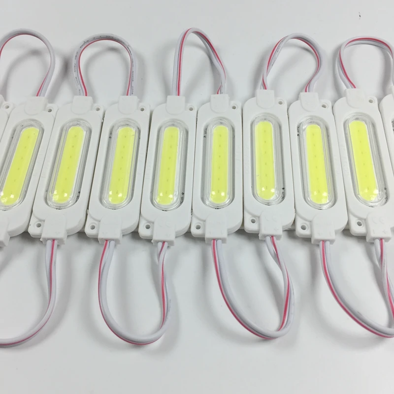 20pcs 12V COB LED Modules Advertising Luminous Characters Backlight Modules IP65 Waterproof White Red Blue Green Yellow Pink