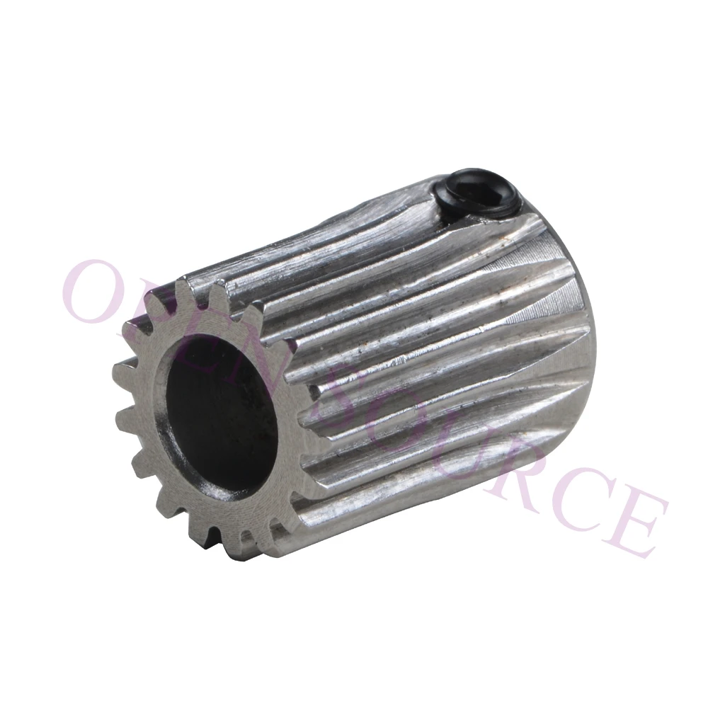 Stainless BMG Motor Gear Pinion Gear 5mm/0.5M 17 tooth Gear Extrusion Wheel Titan for Bdtech BMG Single and Dualdirect extruders