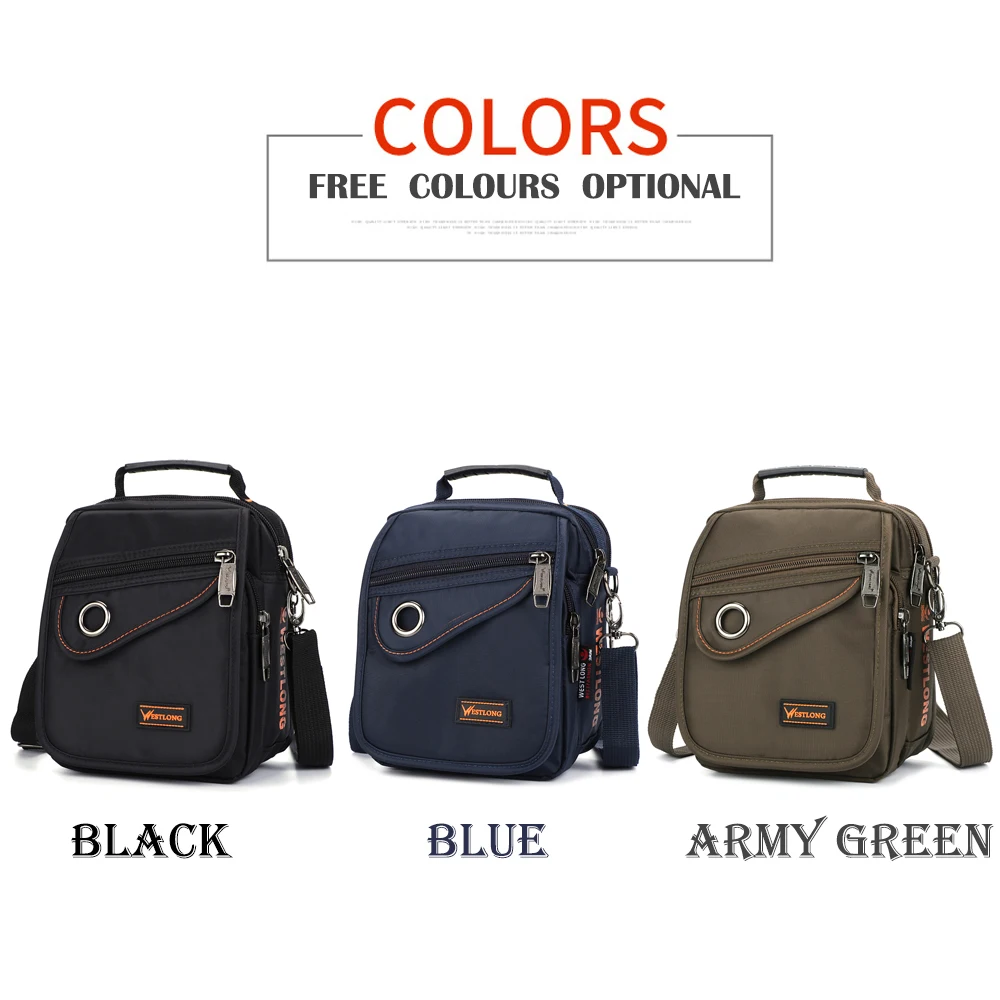 New 3729-1 Men Messenger Bags Casual Multifunction Small Travel Pockets Waterproof Style Shoulder Military Crossbody Bags