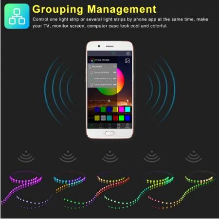 Mini USB Bluetooth LED Controller Timer Multicolor Changing Voice Smart RGB Controller for 5V 3528 5050 LED Strip TV Backlight