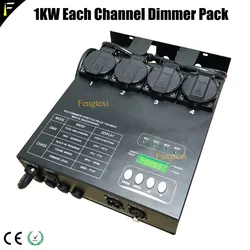 Stage Light Fixtures 4 Channel DMX Dimmer Pack Dimming Controller Adjustable Lighting Speed Dim or Switch Mode