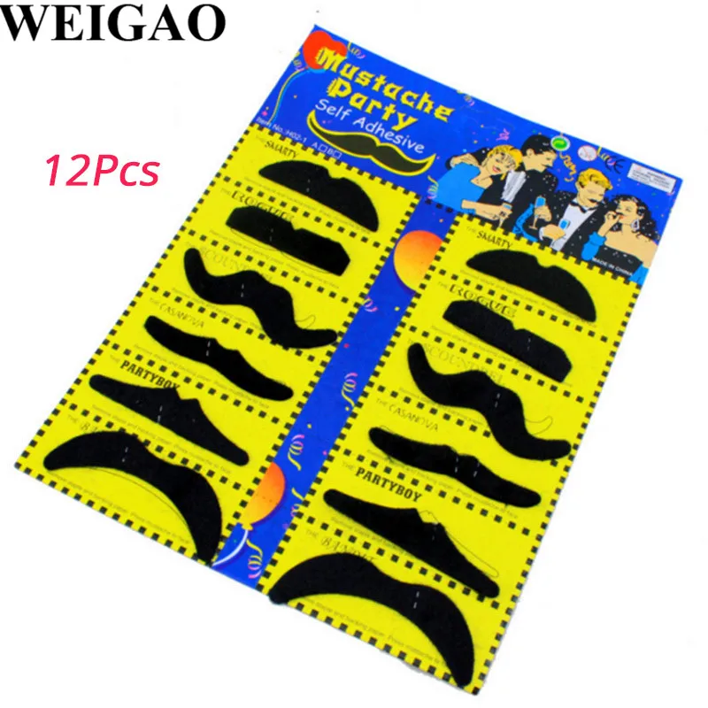 Pack De 2 Bigotes Falsos Autoadhesivos – Disfraz De Halloween, Barba De Cabra Gris, Para Fiestas Temáticas