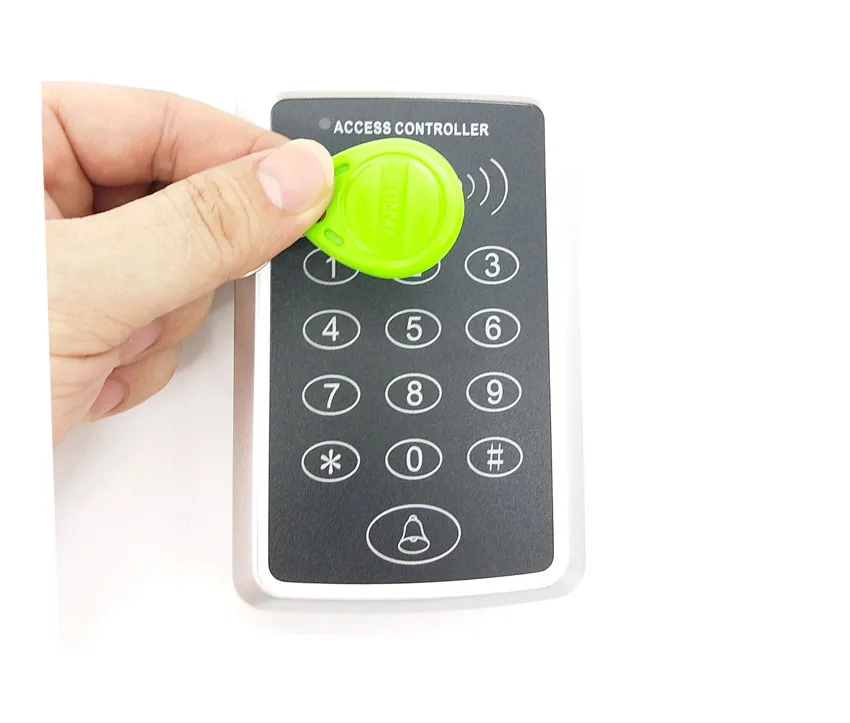 125Khz 12V DC RFID Door Reader Mini Keypad Proximity ID Access Control System EM4100/TK4100 Card Access Control Door Opener