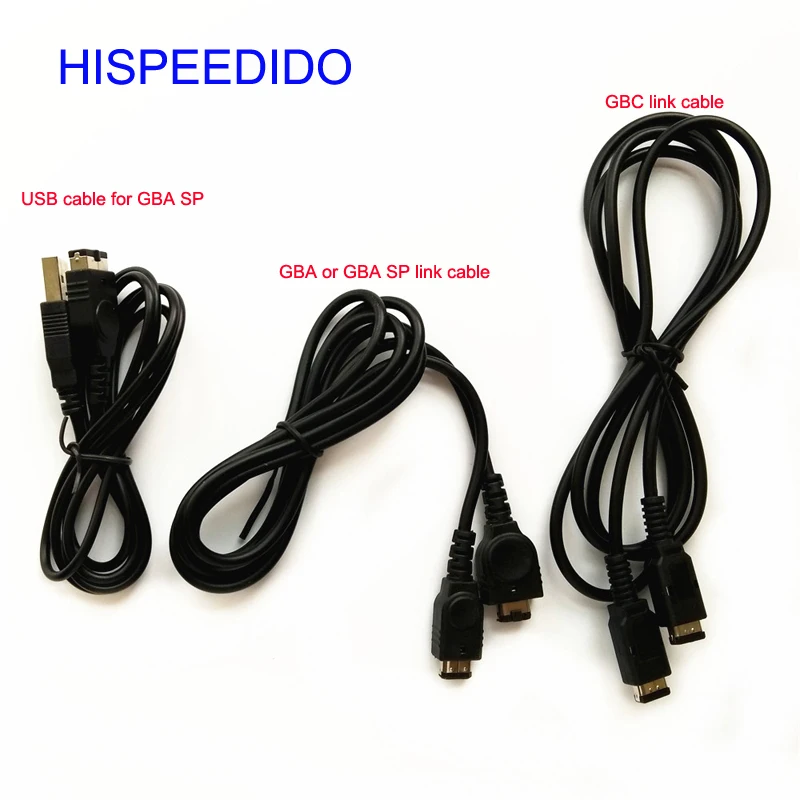 HISPEEDIDO 100sets/lot new usb charger cable + player link cord lead For Nintendo Gameboy Advance GBA Color  GBC GBA SP console