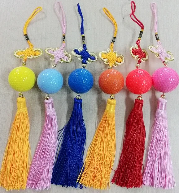 

Hot Sale 2016 New Design Colorful Chinese Knot Golf Ball Set