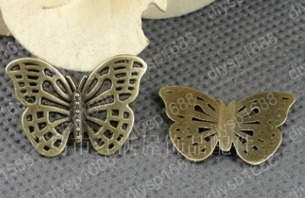 

Fashion Jewelry Findings Accessories charm pendant alloy Antique Bronze 18*25MM butterfly shape 100PCS JJA2304