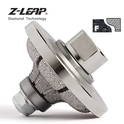Z-LEAP Vacuum Brazed F20 Diamond Router Bit Profiling Wheel Edge Grinding Cutting Bit For Hand Tool Marble Granite Stone