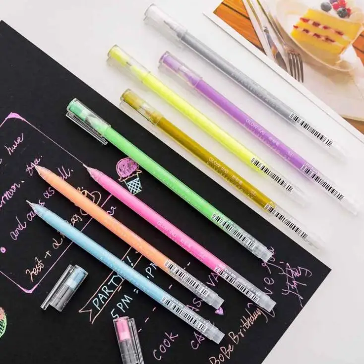 1PC Candy Color Syringe DIY Graffiti Painting Watercolor Pen Marker Highlighter Gel Pen School Office Stationery