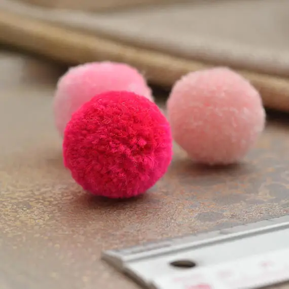 100pcs x 1.5cm-2.5cm Pom Poms,  Earrings, Craft Pom Pom Balls, Choose Your Colors