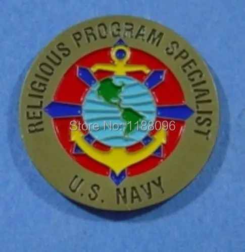 Religious Program Specialist US NAVY 25th Anniv COIN low price custom military coins