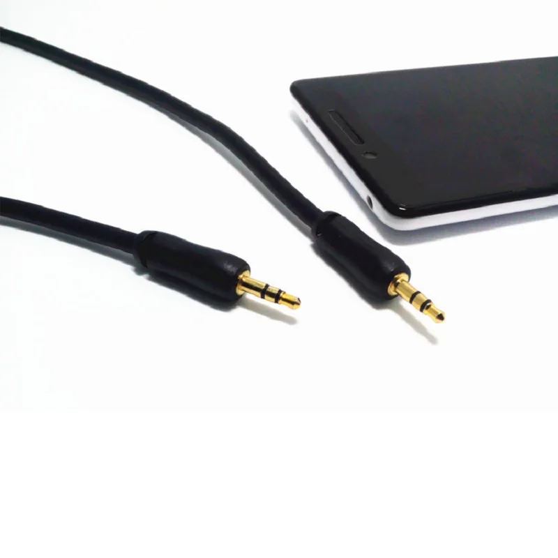 Banhado a ouro 3.5mm alta blindagem adaptador de cabo áudio macho 3.5mm estéreo cabo aux cabo fone de ouvido 1.5 metros