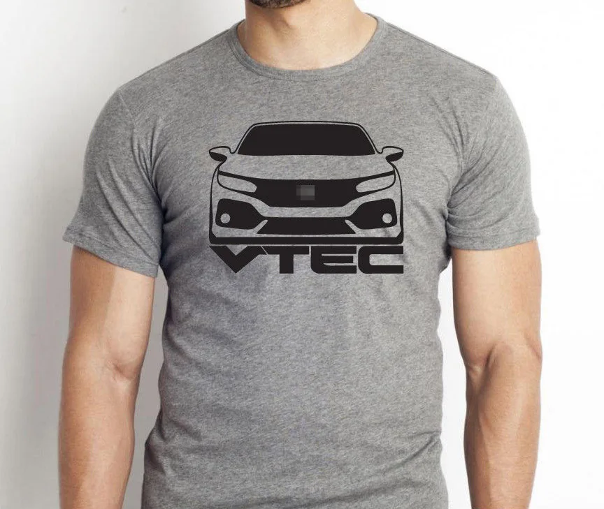 Men Summer Tops Tees Size T-Shirt Classic Japanese Car Fan CIVIC T-Shirt Tuner 10 Gen Si Vtec NEW Casual Men Tees