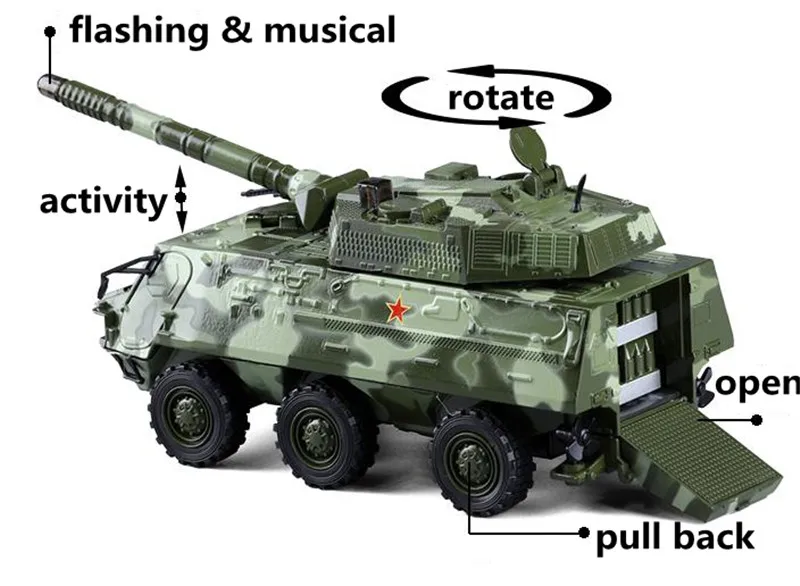 1:43 alloy armored vehicles model,simulation military model,toy vehicles,metal diecasts,pull back&flashing&musical,free shipping