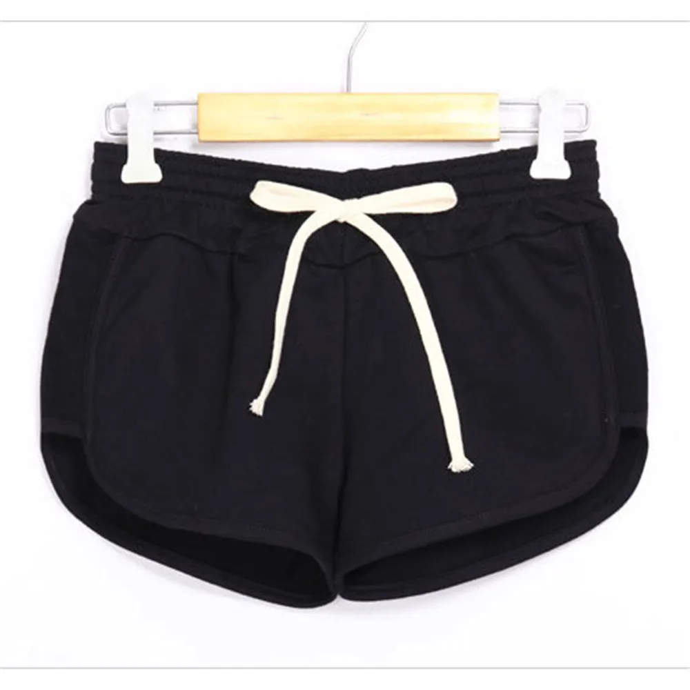 

Women Summer Cotton Shorts Black Casual Women Short Female Loose Femme Trousers S/XXL