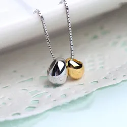 Classic Fashion Personality Creative 925 Sterling Silver Jewelry Exquisite Angel Double Eggs Pendant Necklaces XL265