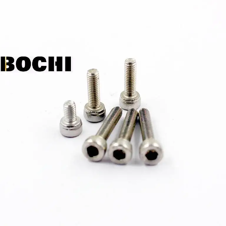 Free Shipping  30pcs  High Quality DIN 912  304 Stainless Steel  M5*8/10/12/16/20/25/30 Hex Socket Scylinder bolt screws