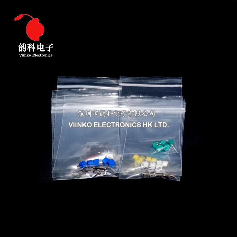 45pcs=9value*5pcs Trimmer Adjustable Capacitor Assortment Kit JML06 5pf 10pf 20pf 30pf 40pf 50pf 60pf 70pf 120pf Capacitors Set