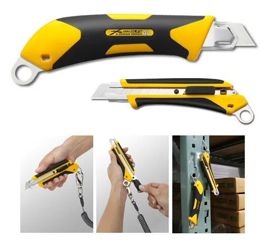 

OLFA L6-AL ComfortGrip series heavy-duty cutter multi-purpose applications hole for DIY projects construction industrial