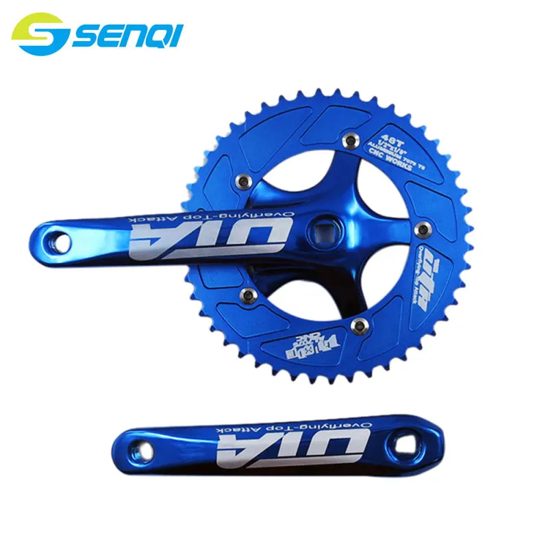 

Road Bicycle Fixed Gear Bike 48T*170mm Single Speed Bicycle Crankset AL-7075 Bicycle Crank & Chainwheel CZY010