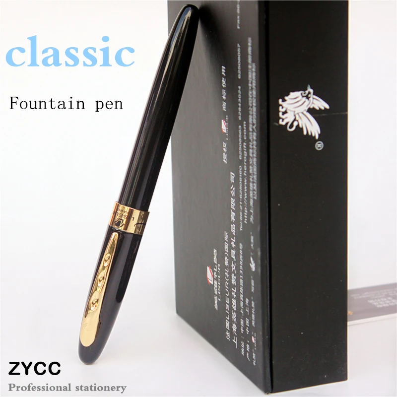 Business office Fountain Pen Gold folder Luxury  Ink Pens school student Handwriting exercises