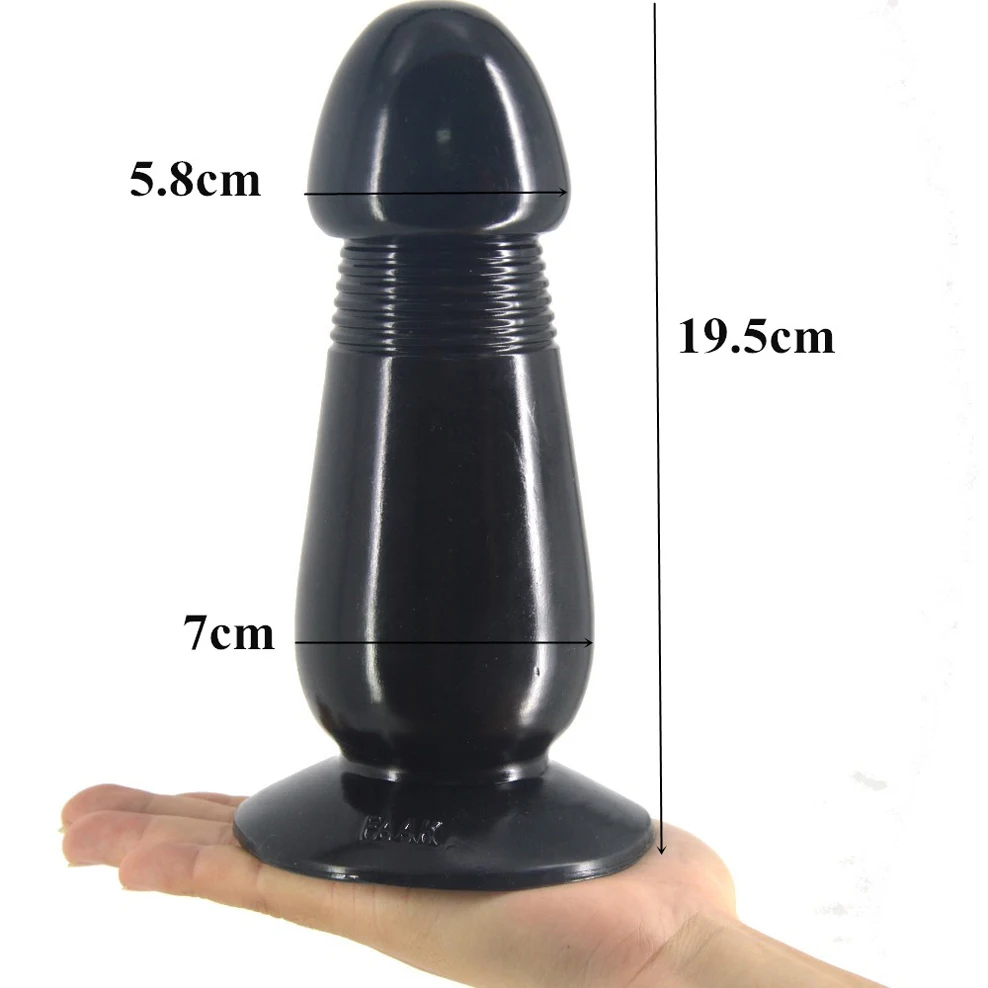 FAAK New Large Butt Plug Wine Red Transparent Anal Dildo With Suction Cup Mushroom Shape Sex Toys For Woman Man Erotic Products