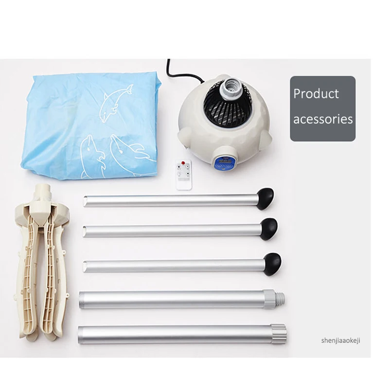 900w dobrável secador de roupa elétrica portátil ar quente do bebê secador de roupas com ptc aquecimento rápido e cronometragem 300l 220v