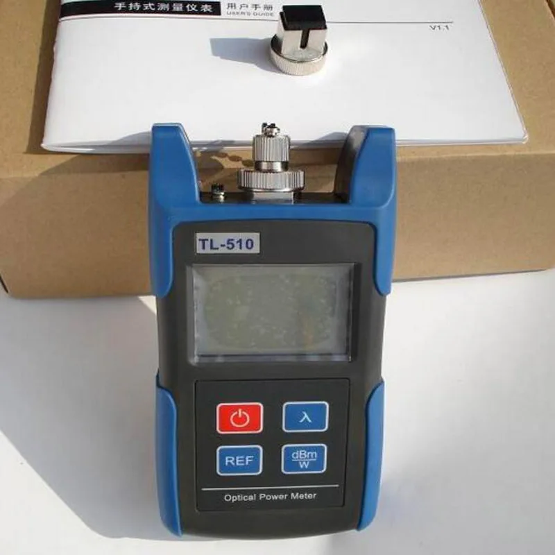 Handheld TL-510 Mini Optical Fiber Power Meter with SC FC interface  laser power meter Fiber optic tester