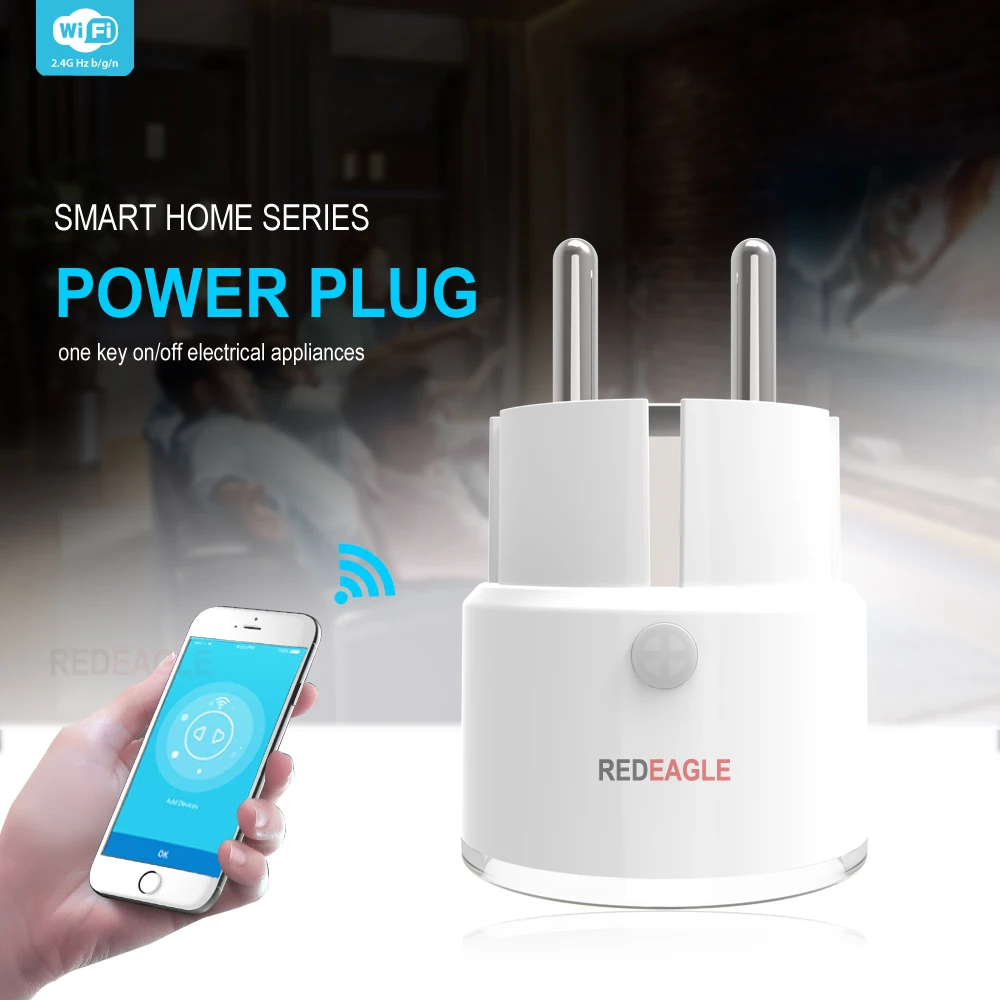 WiFi Smart plug Power socket Switch wireless Control Power Saver Smart Home Automation Modules Works Google Home Alexa