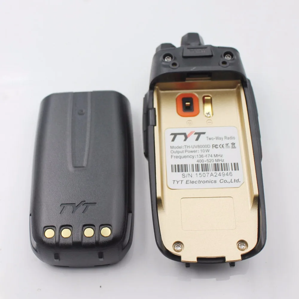 TYT TH-UV8000D Dual Band UV 136-174 & 400-520MHz เครื่องรับส่งสัญญาณมือถือ3600MAH แบตเตอรี่10W สองทางวิทยุ