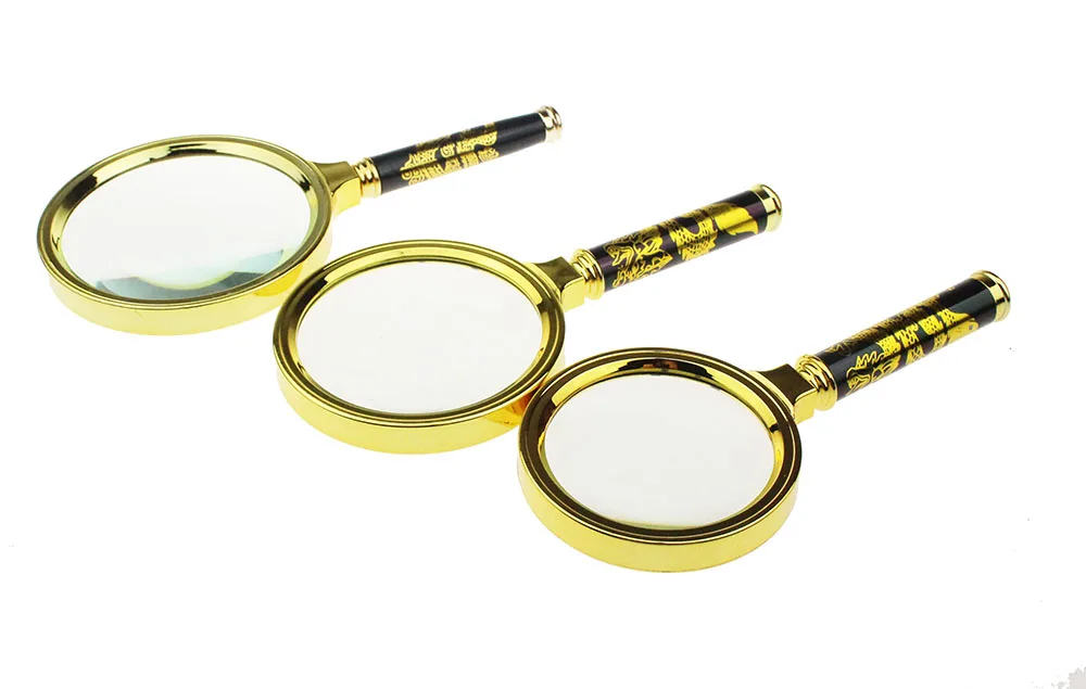 10X 70/80/90mm Diameter Handheld Magnifier Reading Map Newspaper Magnifying Glass Jewelry Loupe