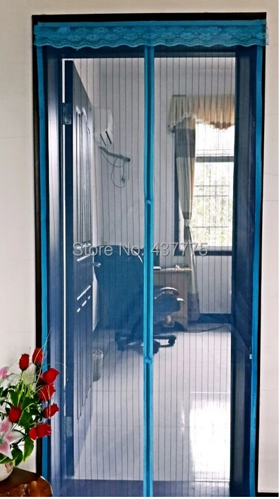 Two soft screen door magnetic stripe anti mosquito net curtain anti-mosquito screens magnetic soft gauze curtain bag mail