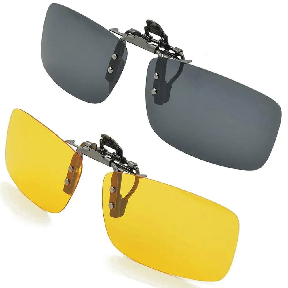 Drop shipping Flip Up Wholesales Clip-on Sunglasses   Unisex Polarized Frameless Lens