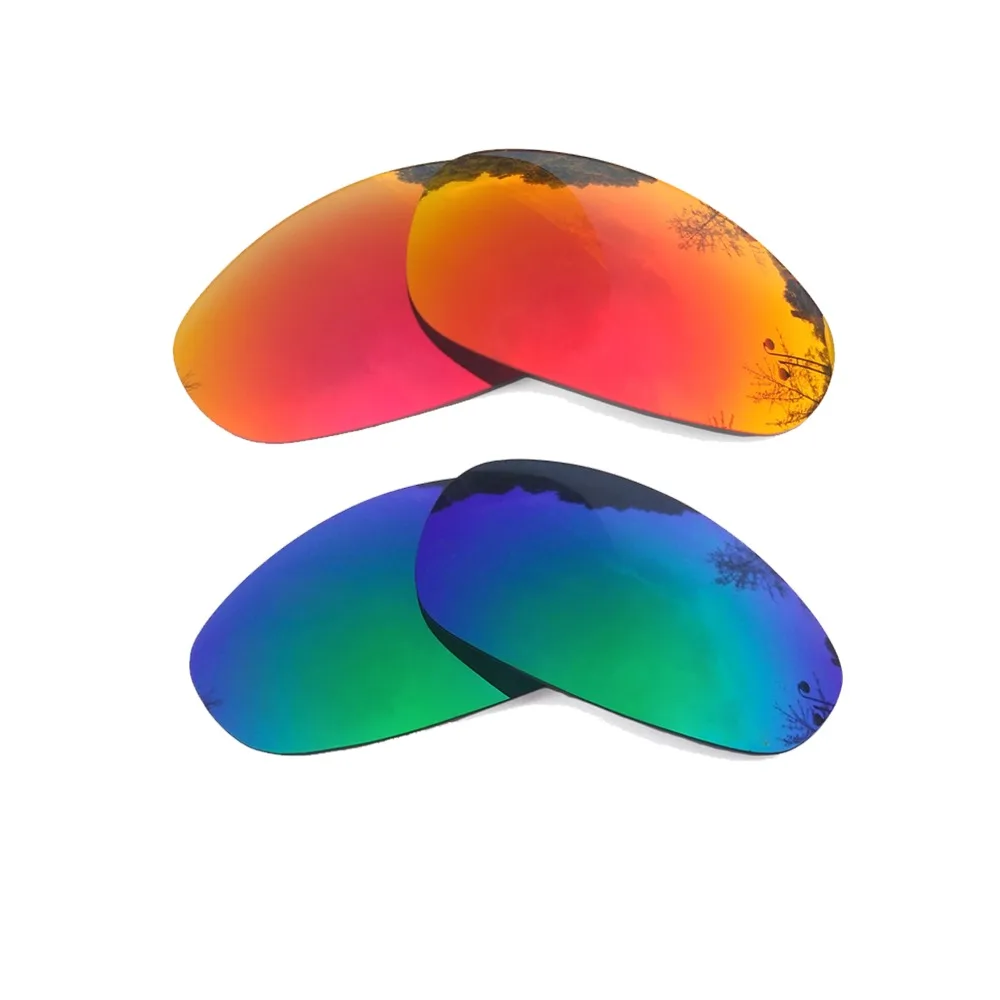 

Orange Red Mirrored & Green Mirrored Polarized Replacement Lenses for Juliet Frame 100% UVA & UVB