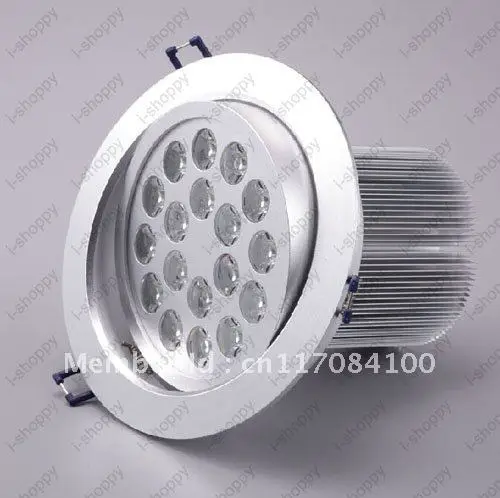 

18W Dimmable High power 18 LED Recessed Ceiling Down Cabinet Light Fixture Downlight Spotlight Bulb Lamp Warm/Pure White