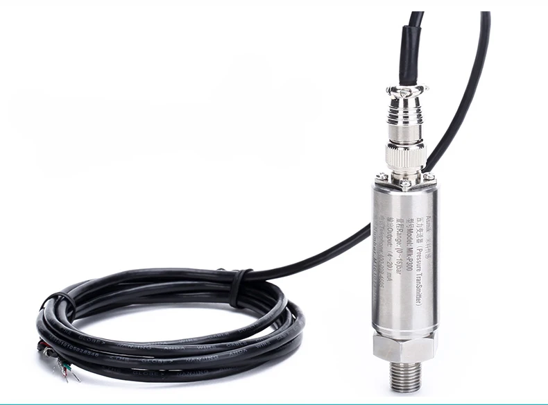 Inline Pressure Transducer With 0.1~20 Mpa Pressure Range Thread Connection and Ceramics Core Low cost pressure transducer