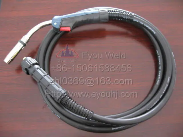 Binzel 36KD CO2 Gas Welding Torch  500AMP 3M Cables (about 10 feet) Ergoplus for MIG/MAG Machine