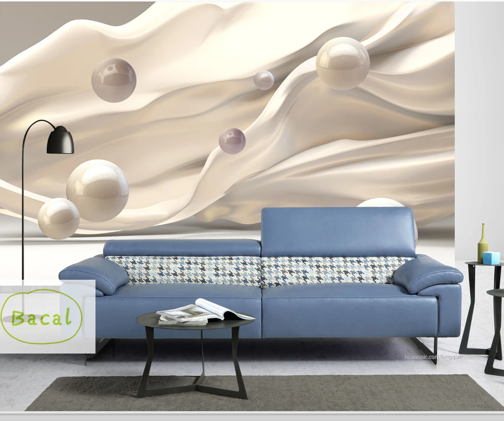 

3D Wall Murals Wallpaper Modern Abstract Stereoscopic Space Circle Ball Living Room TV Background Photo papier peint mural 3d